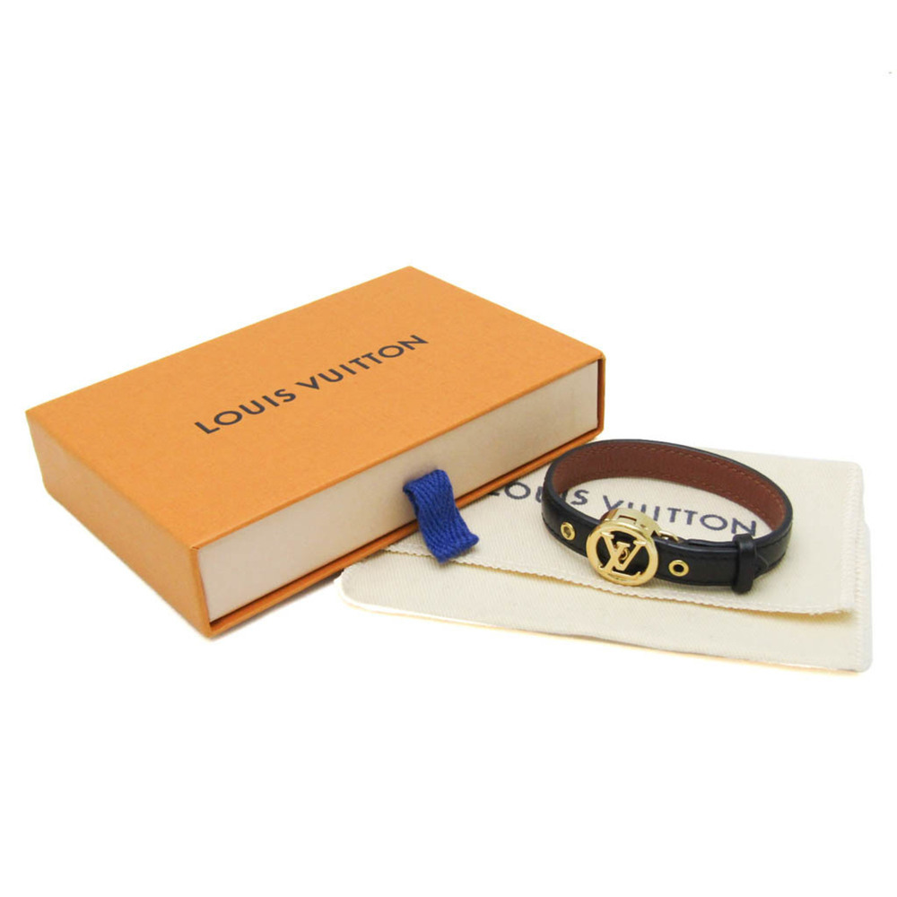 LOUIS VUITTON Black Leather Bracelet - Picture 10 of 10